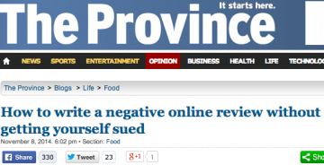 How to write a bad review online without getting yourself sued | The Province