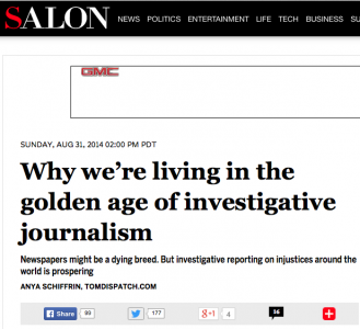 Why we’re living in the golden age of investigative journalism – Salon.com