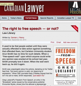 The right to free speech — or not?
